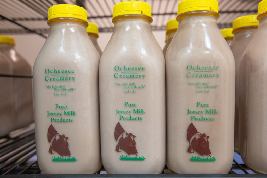 Chocolate milk from Ocheesee Creamery