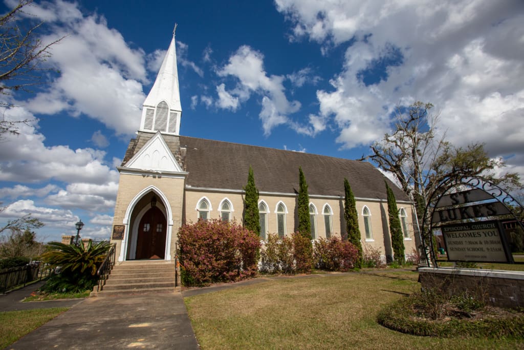 St Lukes church featured on the Battle of Marianna